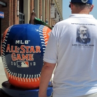 The Mets All-star apple at Citi Field.