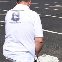 The former site of Mile High Stadium's home plate.
