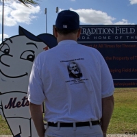 Chatting with Mr. Met