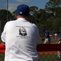 Watching Mets' Spring Training workouts.