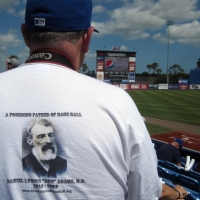 At a Mets-Twins Spring Training game at Tradition Field.