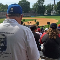 Waiting for the Start of the 2016 Legends Roundtable With Mike Piazza and Ken Griffey, Jr. at Doubleday Field.