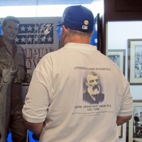 Visiting with Ted Williams.