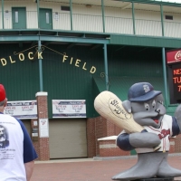Hadlock Field in Portland, ME, home of the Portland Sea Dogs of the Eastern League.